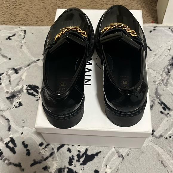 Black Balmain Kids Loafers, Boys Size 7.5 - Picture 4 of 4